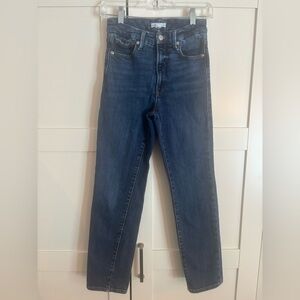 GOOD AMERICAN GOOD STRAIGHT JEANS Size 0